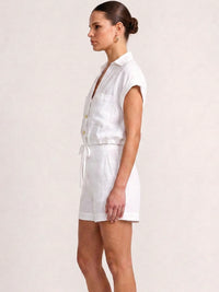 Vespera White Blouse