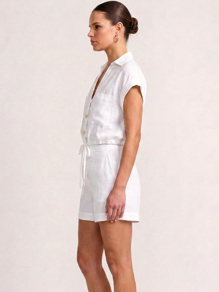 Vespera White Blouse