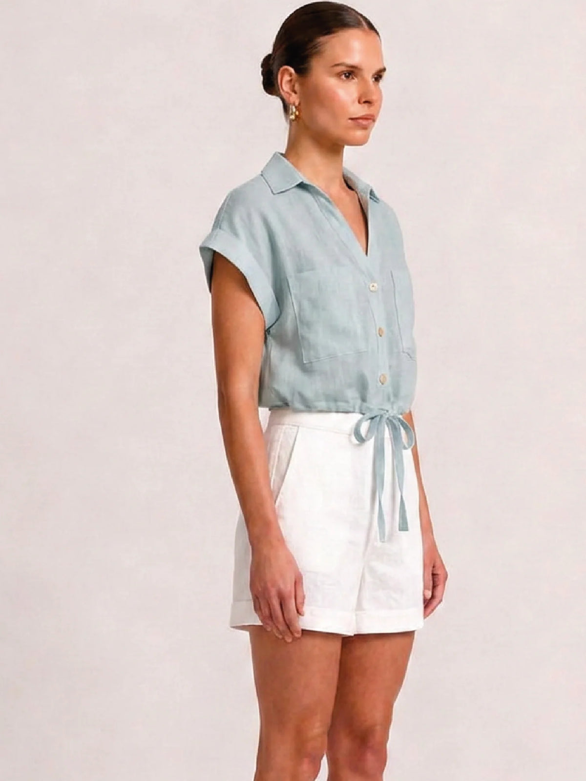 Vespera Aqua Blouse