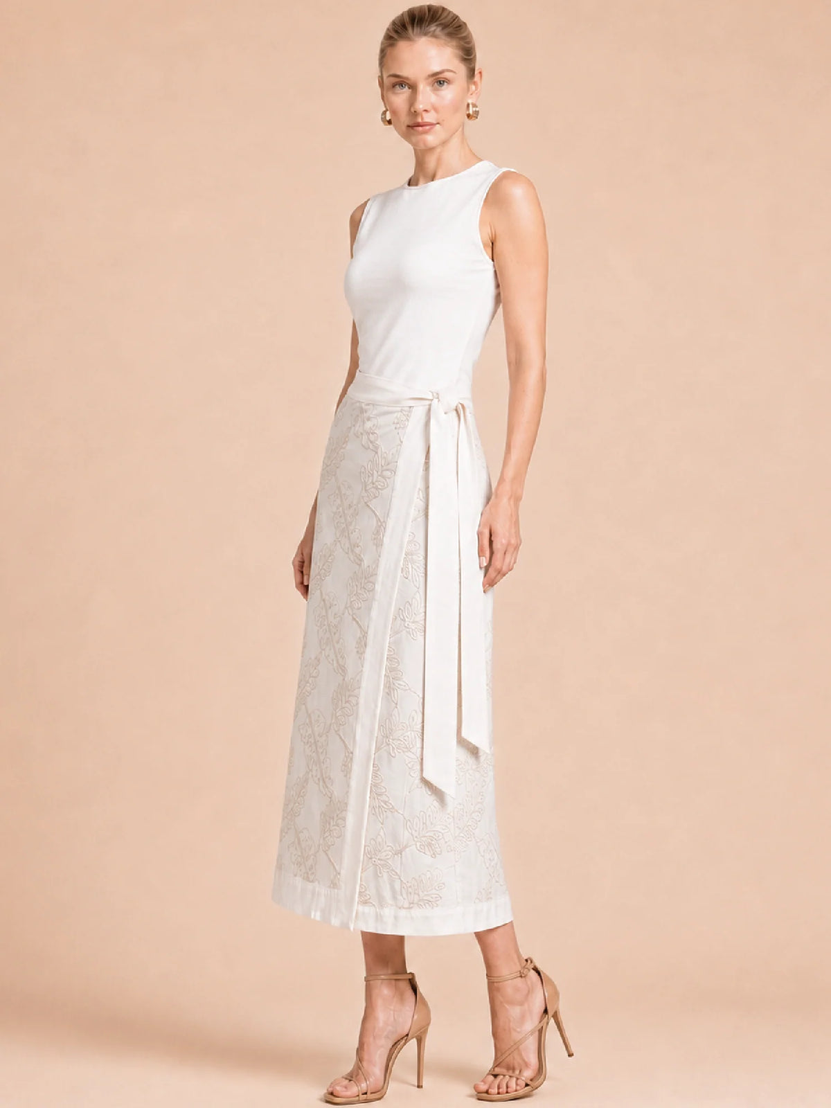 Romantic Ivory Maxi Skirt