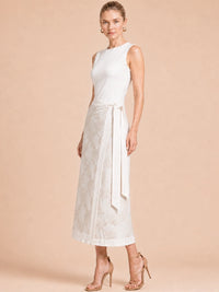 Romantic Ivory Maxi Skirt