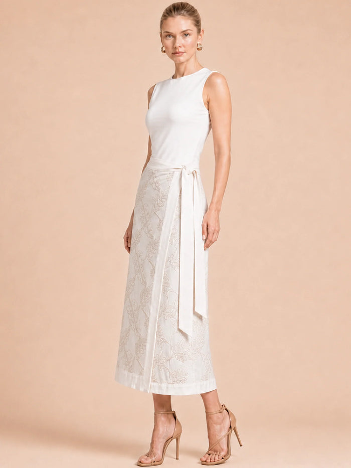 Romantic Ivory Maxi Skirt
