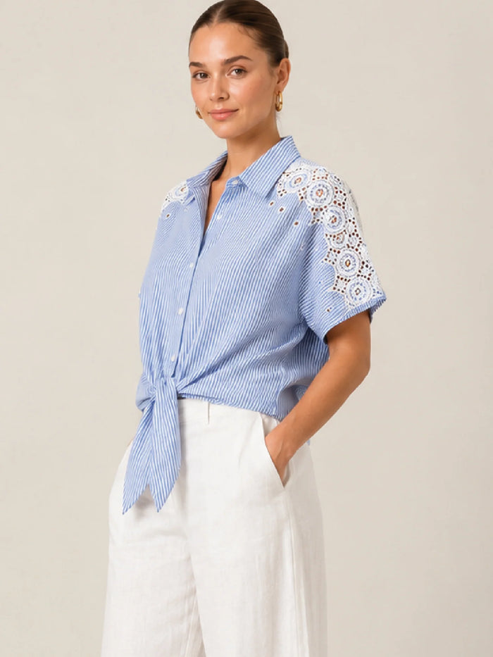 Idalina Blue Blouse
