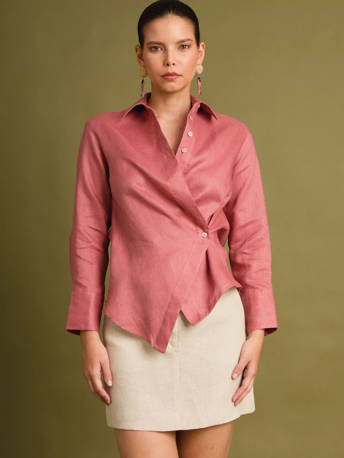 Elvira Baby Coral Blouse