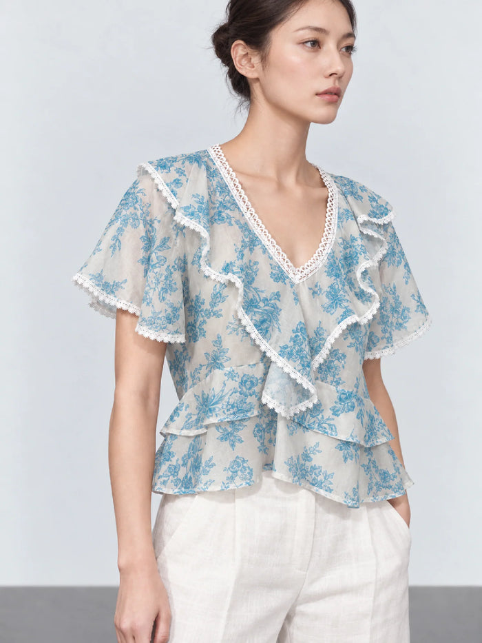 Rivera Blue Blouse