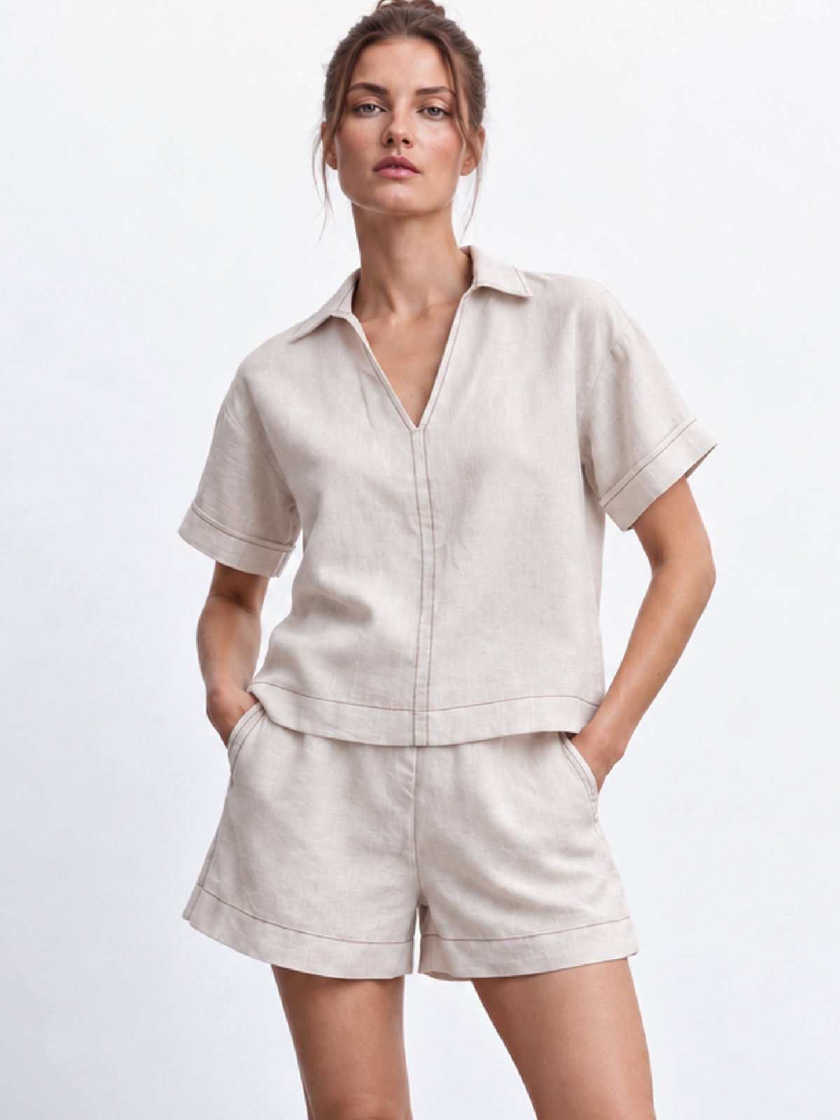 Hannane Natural Blouse