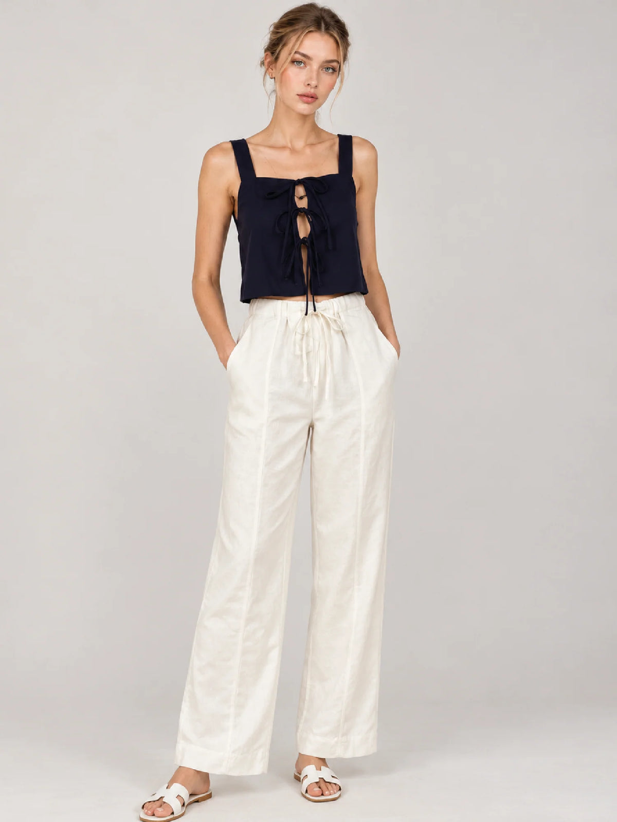 Maura White Pants