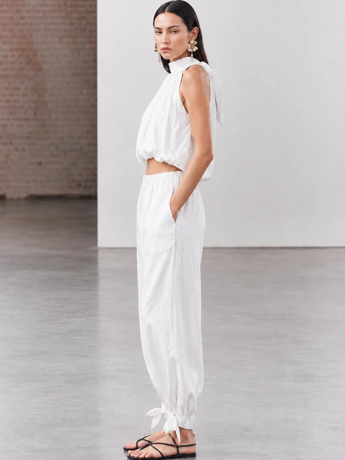 Syros White Pant