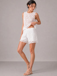 Saver White Shorts