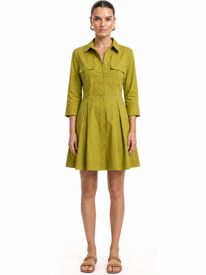 Galena Green Short Dress