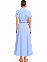 Poesía Long Blue Dress