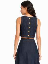 Lucciana Indigo Blouse