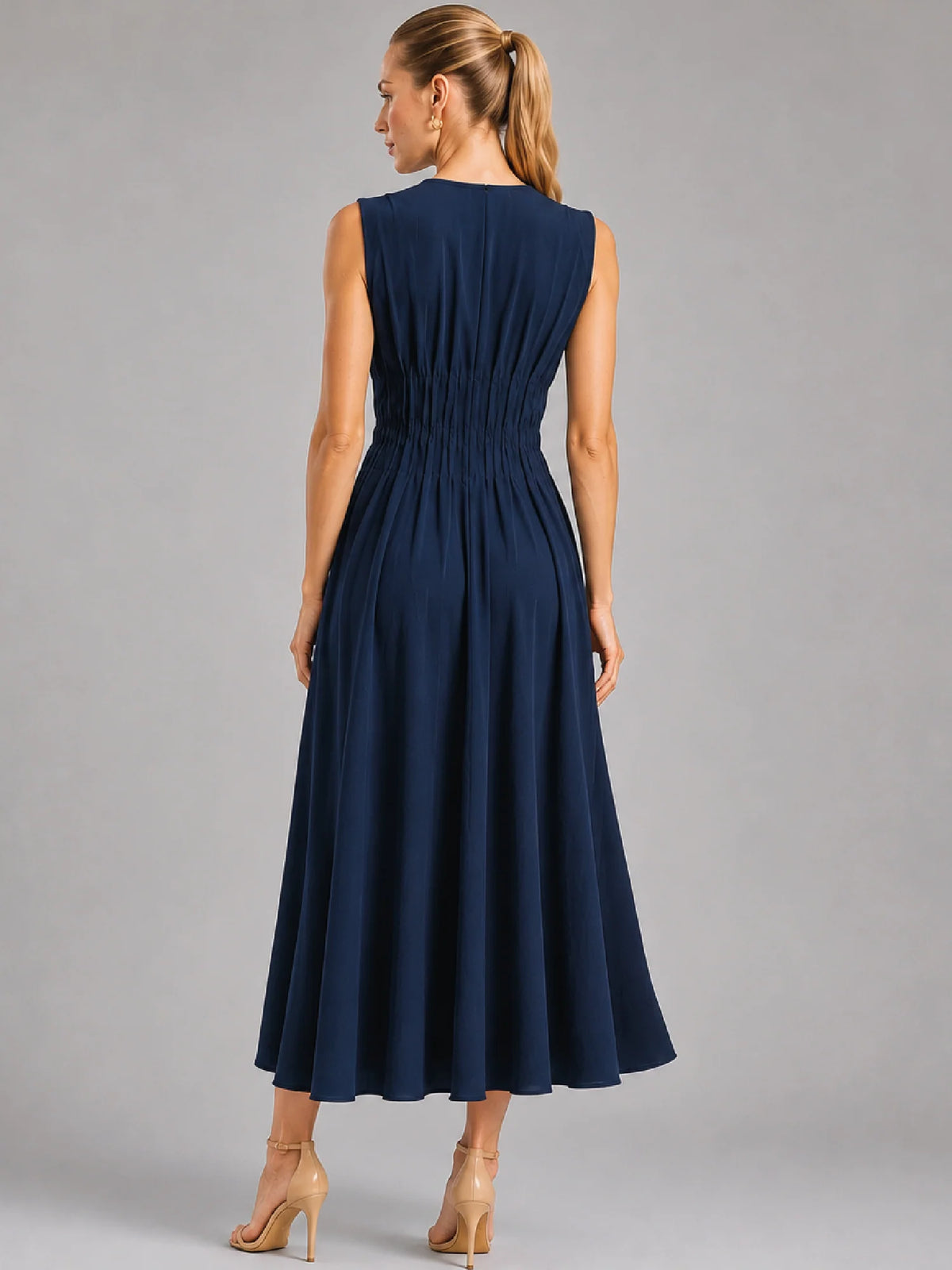 Alcala Navy Maxi Dress