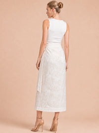 Romantic Ivory Maxi Skirt