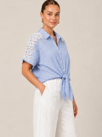 Idalina Blue Blouse