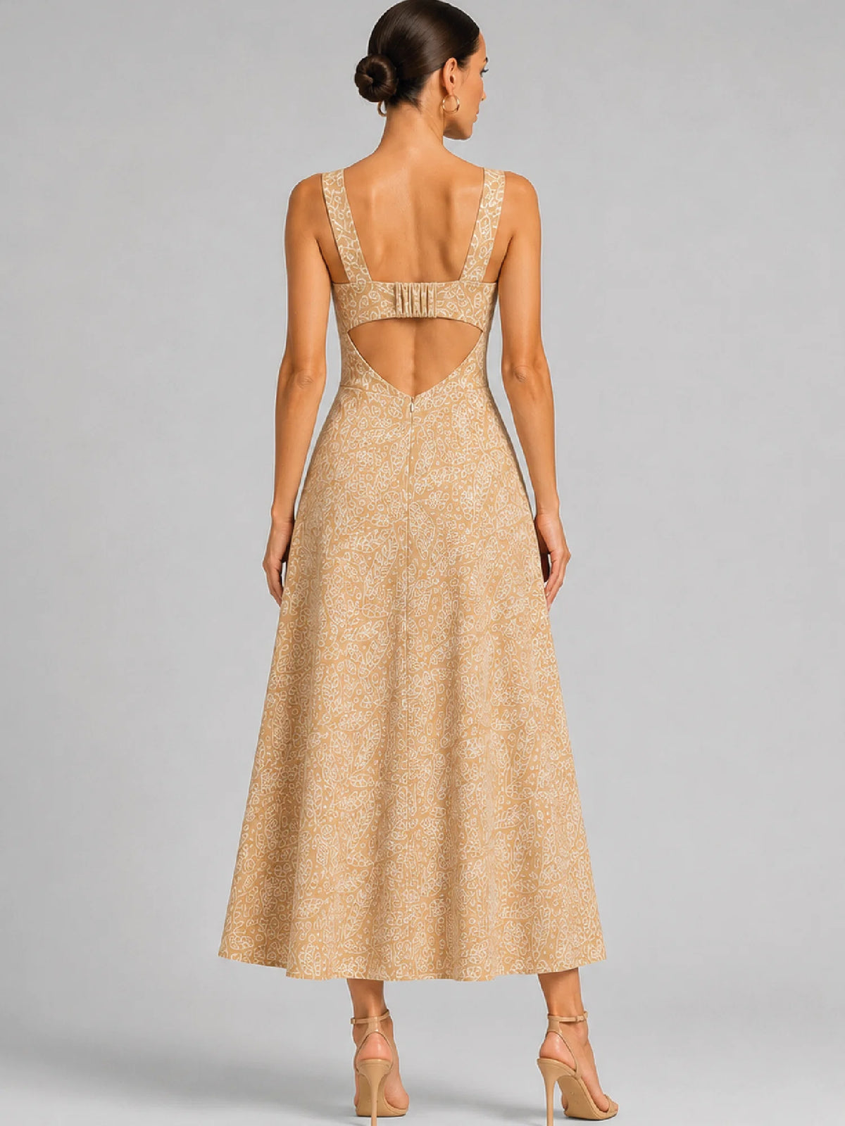Ashika Beige Maxi Dress