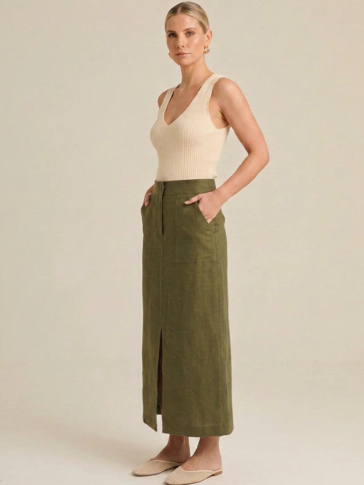 Namibia Olive Skirt