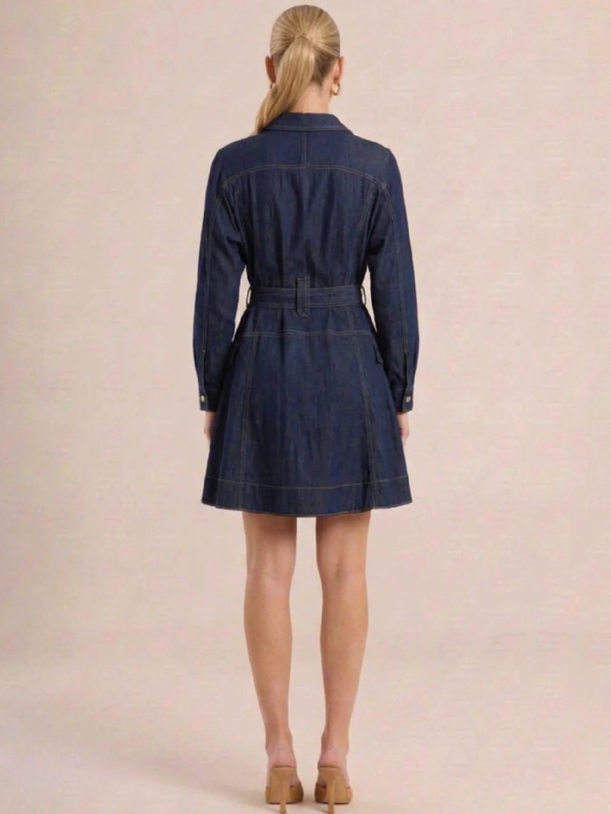 Marbelle Indigo Short Dress
