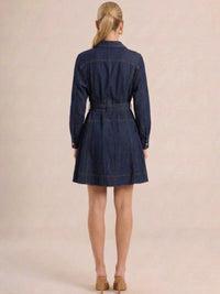 Marbelle Indigo Short Dress
