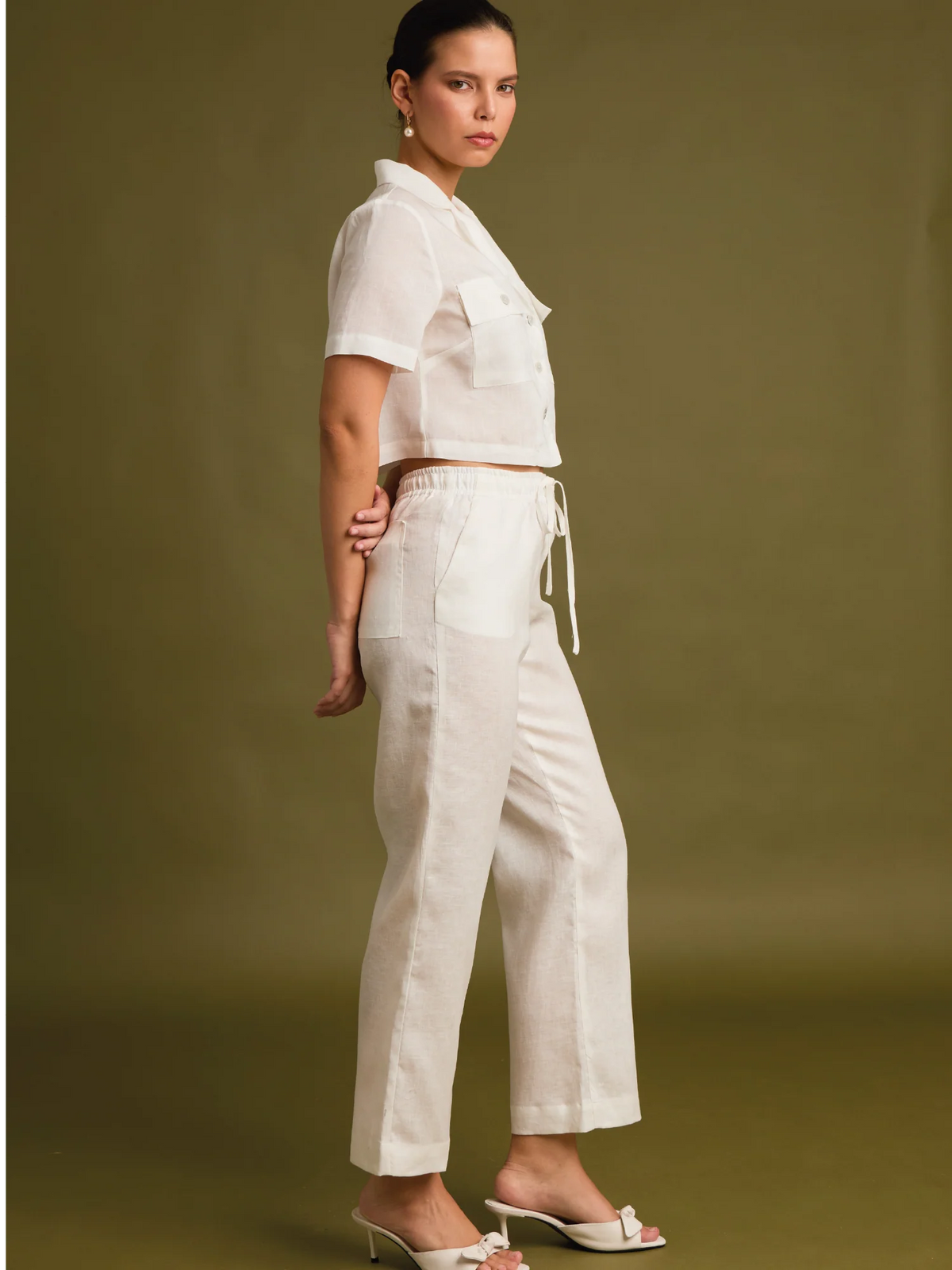 Dinara White Pants