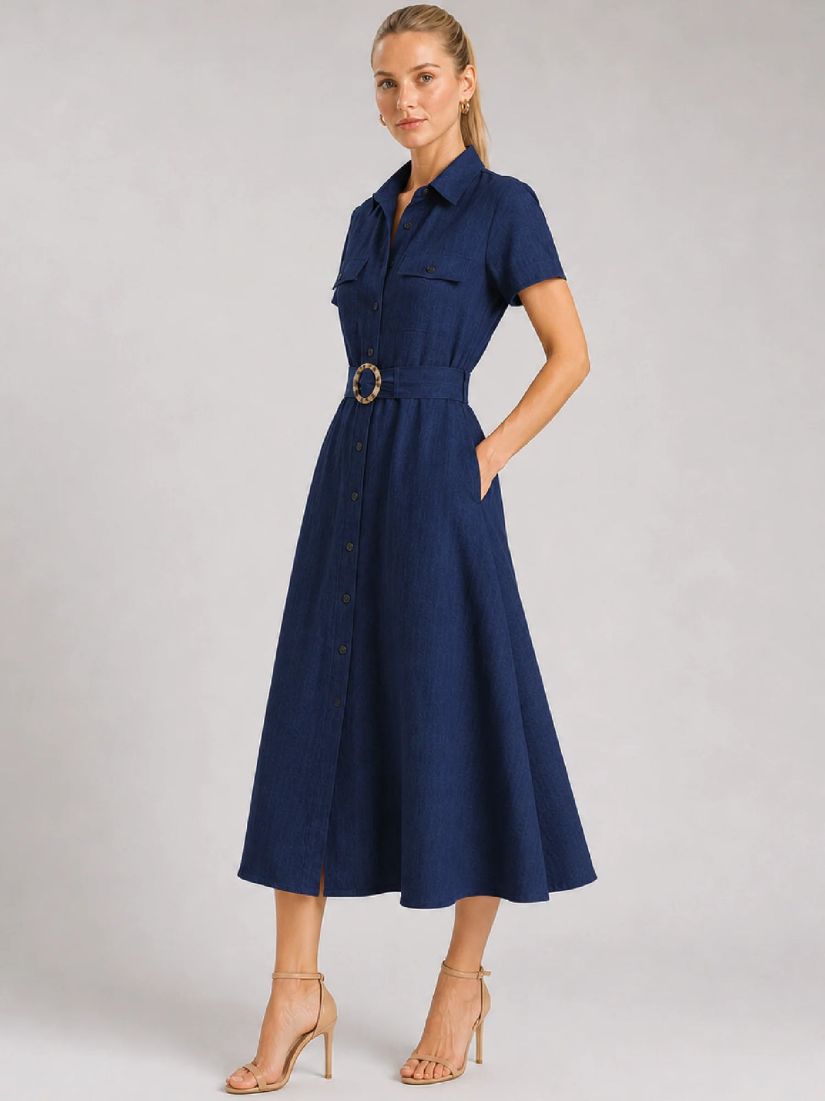Velarys Navy Maxi Dress
