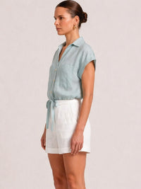 Vespera Aqua Blouse