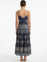 Calantha Blue Long Dress
