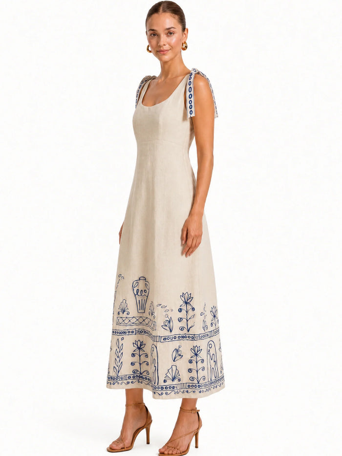 Ursula White Long Dress