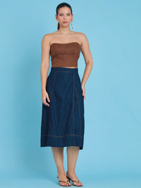 Mawar Indigo Skirt