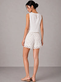 Saver White Shorts