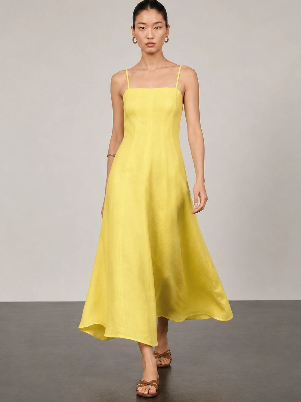 Yellow Beca Long Dress