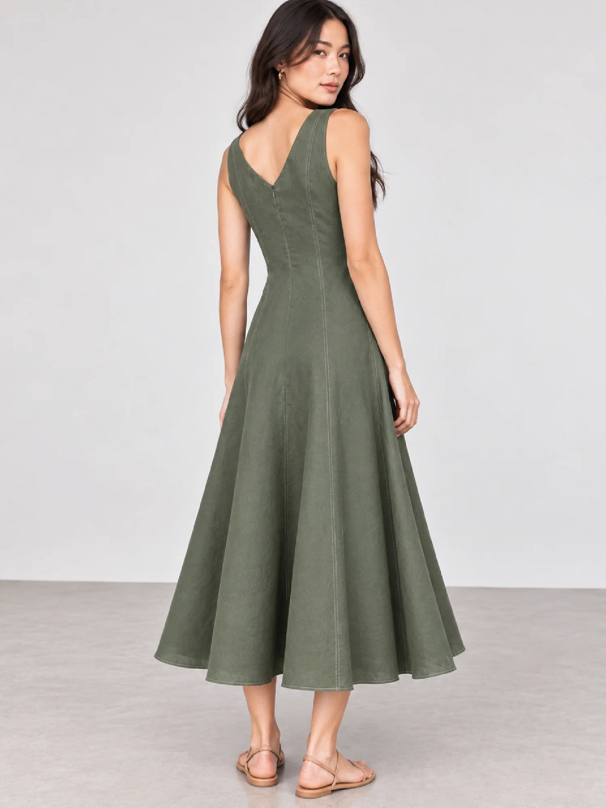 Yume Olive Dress