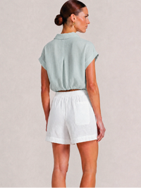 Vespera Aqua Blouse