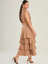 Perugia Brown Maxi Skirt