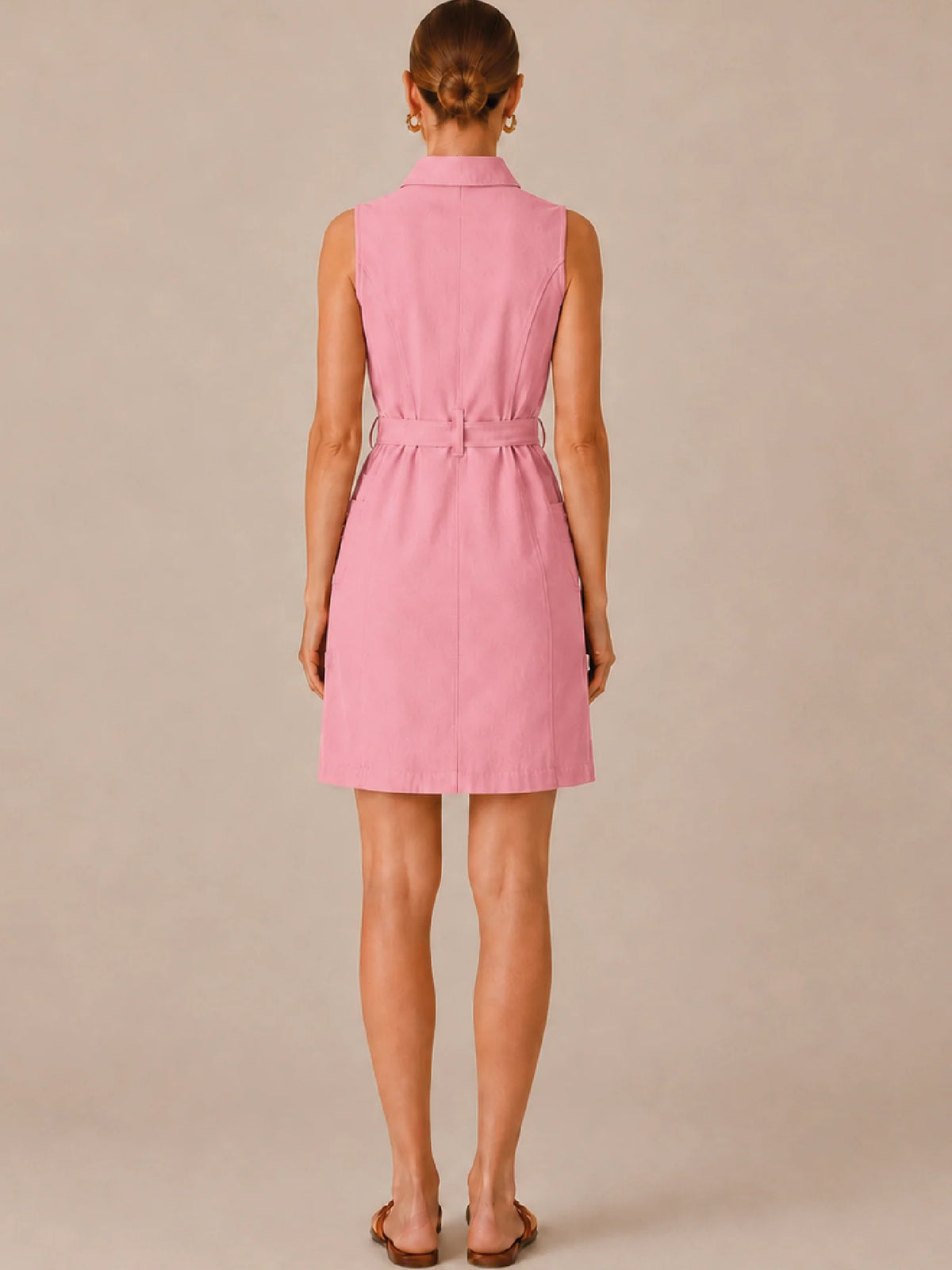 Cosmea Coral Short Dress