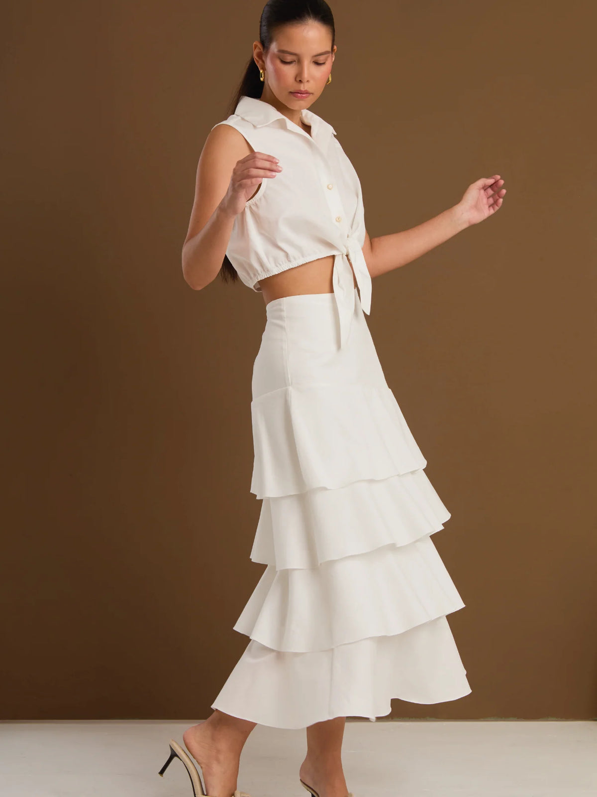 Perugia White Skirt