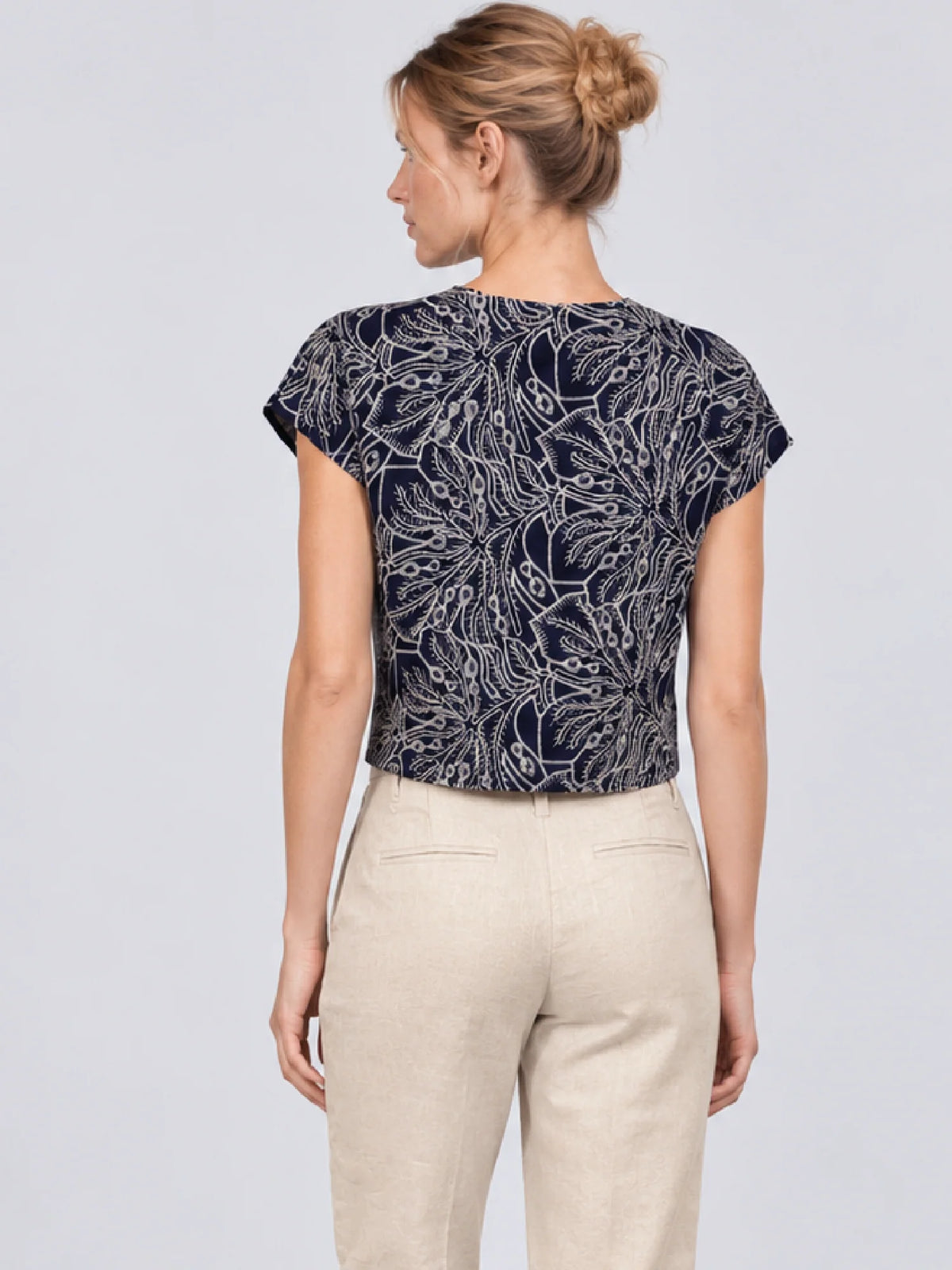 Arenza Navy Blouse