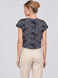 Arenza Navy Blouse