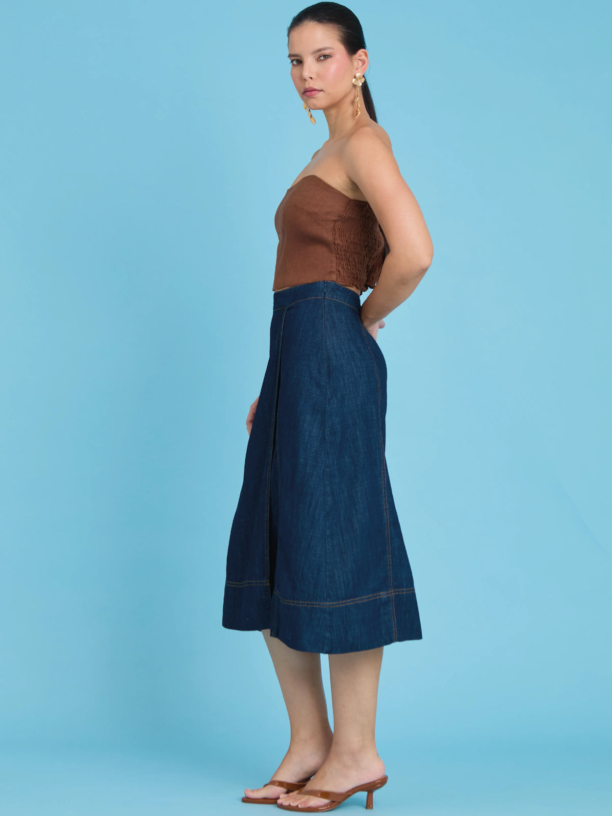 Mawar Indigo Skirt