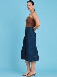 Mawar Indigo Skirt