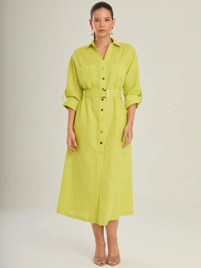 Janna Lime Dress