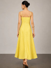 Yellow Beca Long Dress