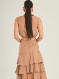 Perugia Brown  Blouse