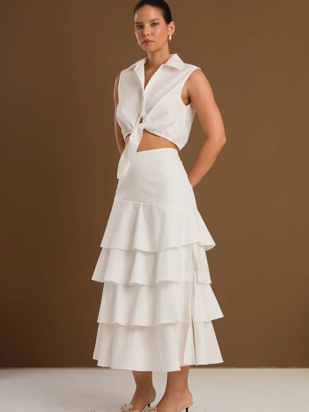 Perugia White Skirt