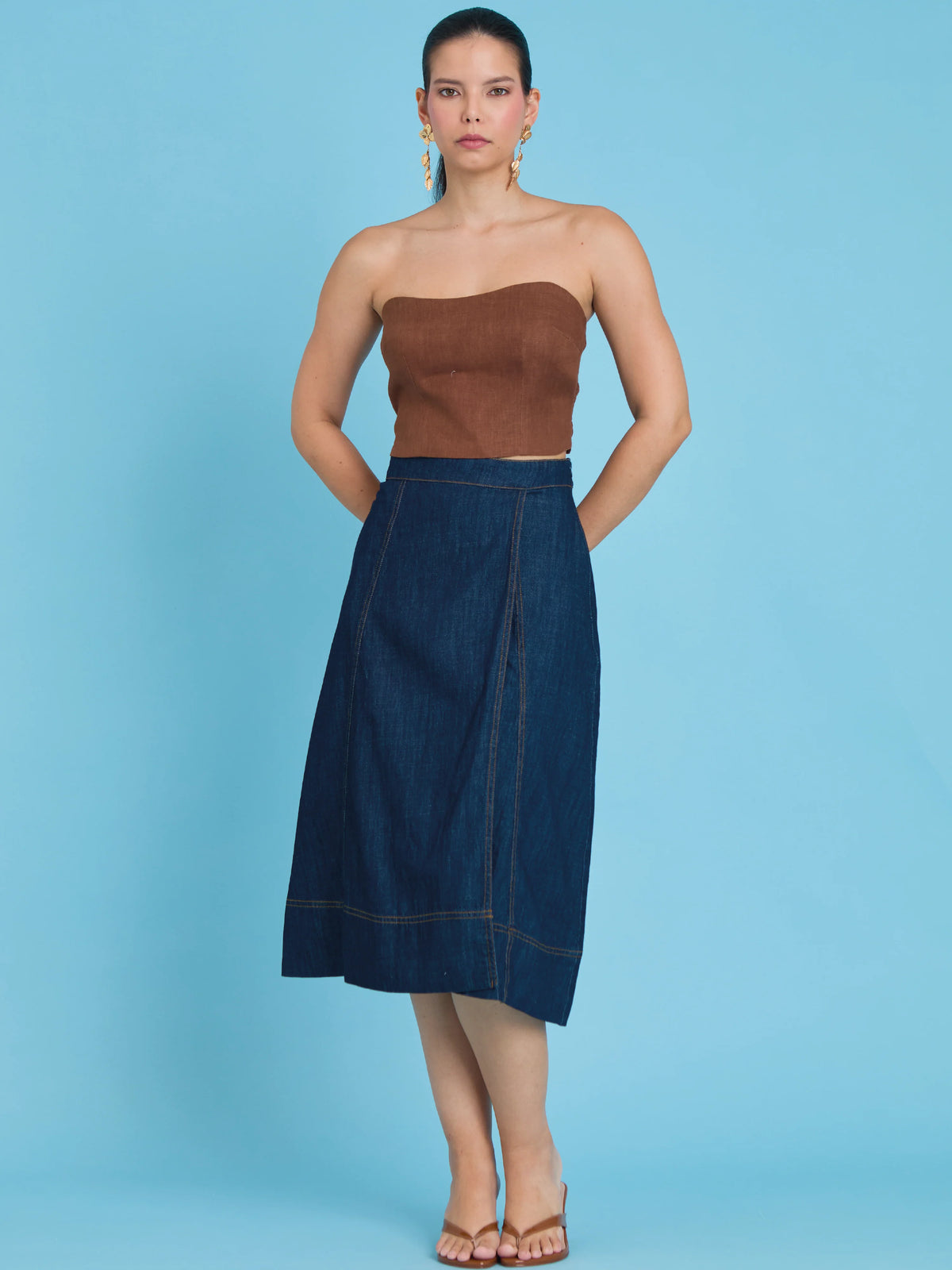 Mawar Indigo Skirt