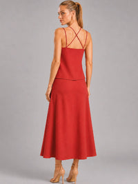 Amaris Red Maxi Dress