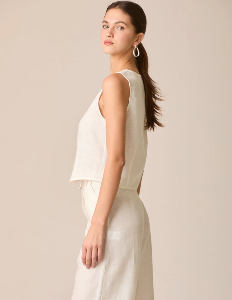 Polinesia Blouse Pearl White