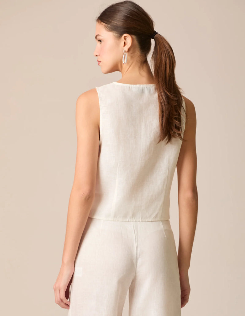 Polinesia Blouse Pearl White