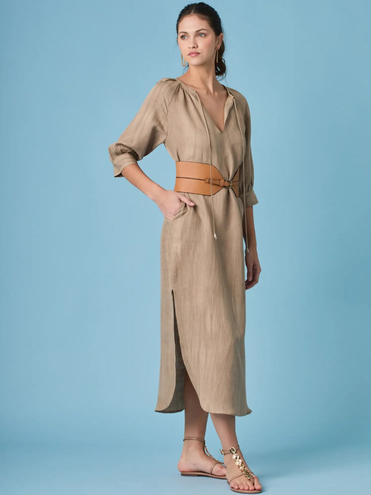 Spiaggia Dress Brown