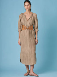 Spiaggia Dress Brown